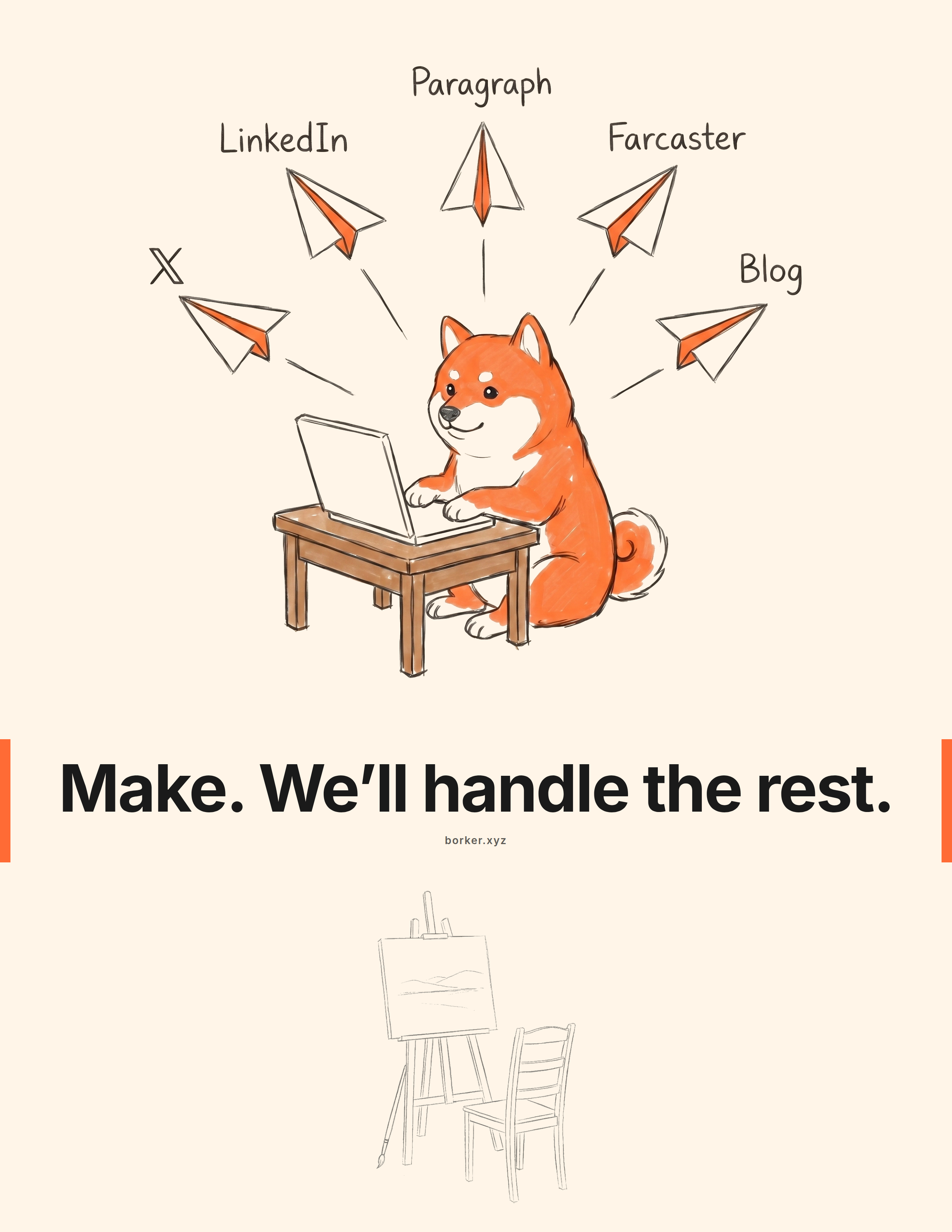Borker magazine ad: artist variant