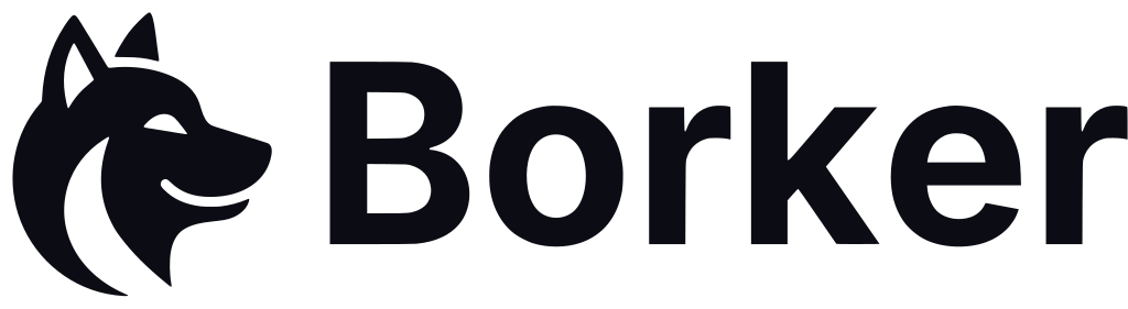 Borker primary logo in black